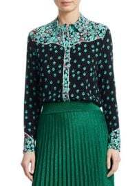 Maje Cimani Printed Shirt at Saks Fifth Avenue