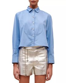 Maje Cinema Cropped Blouse at Bloomingdales