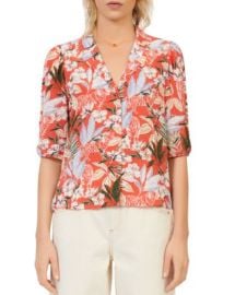 Maje Civale Floral Print Shirt Bloomingdales at Bloomingdales