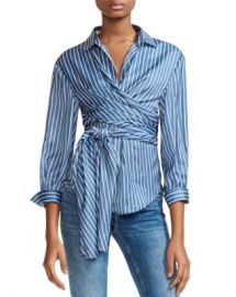 Maje Cosa Striped Wrap Top Women - Bloomingdale s at Bloomingdales