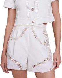 Maje Crochet Tulip Shorts Bloomingdales at Bloomingdales