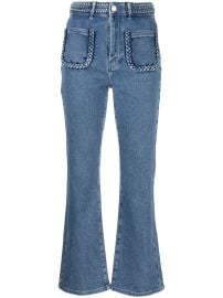 Maje Cropped Flared Jeans - at Farfetch