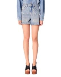 Maje Denim Shorts with Embroidered Beads Bloomingdales at Bloomingdales