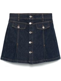 Maje Denim Skort Blue at Farfetch