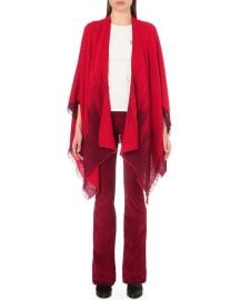 Maje Estragon Poncho Rouge at Selfridges