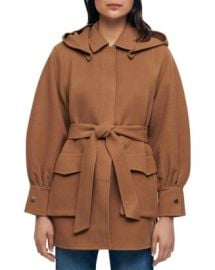 Maje Galicol Hooded Coat   Bloomingdales at Bloomingdales