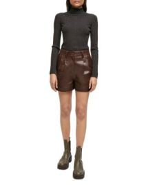 Maje Itou Leather Shorts   Bloomingdales at Bloomingdales