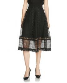 Maje Jenner Lace Midi Skirt at Bloomingdales