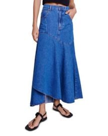 Maje Jondulys Denim Maxi Skirt Bloomingdales at Bloomingdales