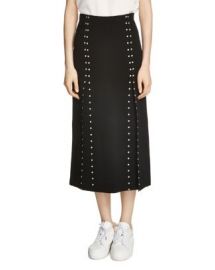 Maje Jude Studded Midi Skirt at Bloomingdales