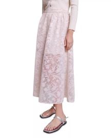 Maje Jupon Mesh Floral Embroidered Maxi Skirt Bloomingdales at Bloomingdales