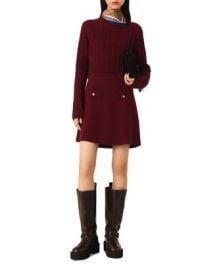 Maje Knit Dress with Removable Sweater Bloomingdalex27s Women at Bloomingdales