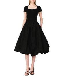 Maje Knit and Taffeta Maxi Dress Bloomingdale39s at Bloomingdales