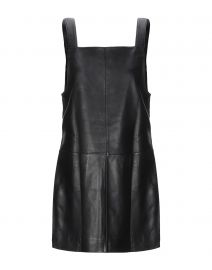 Maje Leather Mini Dress at Yoox