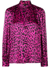 Maje Leopard Print Buttoned Blouse - at Farfetch