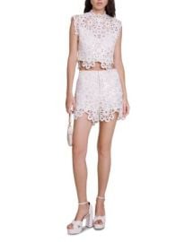 Maje Lozimette Sequined Floral Top Izimette Openwork Floral Shorts Bloomingdales at Bloomingdales