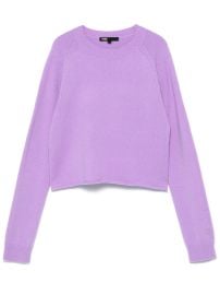 Maje Marion Sweater in Parma Violet at Farfetch