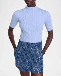 Maje Maude Rib-Knit Sweater at Neiman Marcus