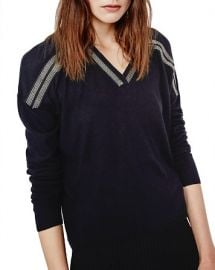 Maje Mauricete Silk-Wool Sweater at Bloomingdales