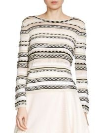 Maje Mauritani Striped Sweater at Bloomingdales