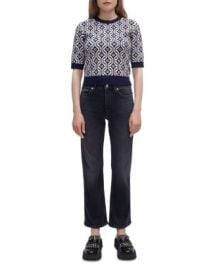 Maje Mina Cropped Sweater Bloomingdales at Bloomingdales