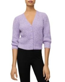 Maje Mista Ribbed Cropped Cardigan   Bloomingdales at Bloomingdales