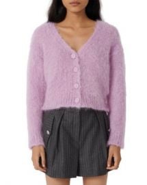 Maje Mistigri V Neck Mohair Cardigan Women - Bloomingdale s at Bloomingdales