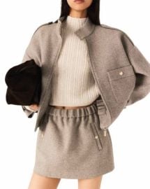 Maje Mixed Wool Jacket Bloomingdalex27s Women at Bloomingdales