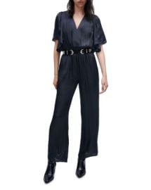 Maje Pachela Flutter Sleeve Jumpsuit Bloomingdales at Bloomingdales