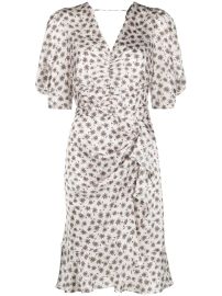 Maje Palm tree-print Midi Dress - at Farfetch