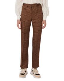 Maje Pedela Straight-Cut Plaid Pants   Bloomingdales at Bloomingdales