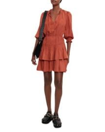 Maje Radji Satin Ruffled Dress   Bloomingdales at Bloomingdales