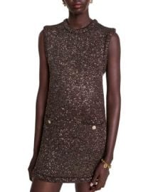 Maje Raillette Sequined Knit Mini Dress Bloomingdales at Bloomingdales