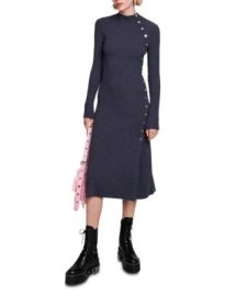 Maje Ravie Rib Knit Dress Bloomingdales at Bloomingdales