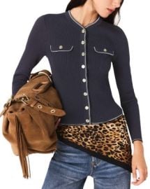 Maje Ribbed Knit Cardigan Sweater Bloomingdale39s at Bloomingdales