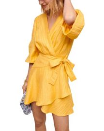 Maje Rifilo Linen Blend Wrap Dress Bloomingdales at Bloomingdales