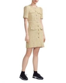 Maje Rill Tweed Shirt Dress Women - Bloomingdale s at Bloomingdales