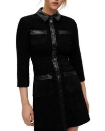 Maje Rinili Contrast Trim Dress Bloomingdales at Bloomingdales