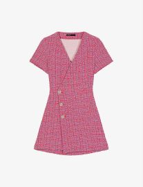 Maje Rolia Tweed Wrap Dress at Selfridges