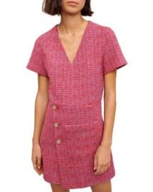 Maje Rolia Tweed Wrap Dress Bloomingdales at Bloomingdales