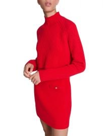 Maje Roquette Layered Knit Mini Dress Bloomingdales at Bloomingdales