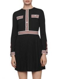 Maje Rouli Striped-Trim Dress Women - Bloomingdale s at Bloomingdales