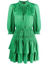 Maje Ruffled Mini Dress - at Farfetch