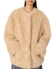 Maje Short Faux Fur Coat Bloomingdale39s at Bloomingdales