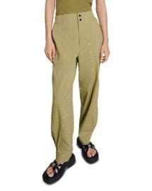 Maje Studded Wide Leg Trousers Bloomingdales at Bloomingdales