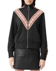 Maje Trevise Zip-Up Sweatshirt   Bloomingdales at Bloomingdales