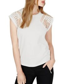 Maje Trio Embroidered Cutout Top at Bloomingdales