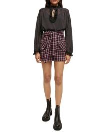 Maje Trite Plaid Shorts   Bloomingdales at Bloomingdales