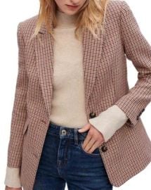 Maje Vaisa Plaid Blazer Bloomingdales at Bloomingdales