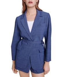 Maje Veronica Belted Blazer Bloomingdales at Bloomingdales